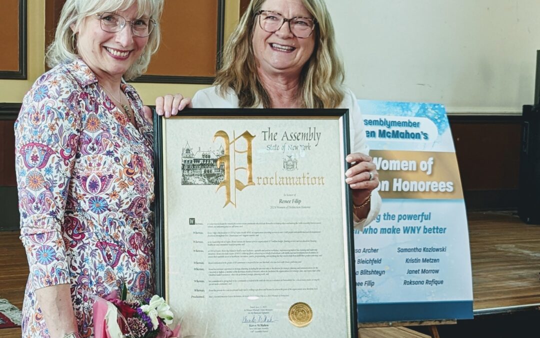 Aspire of WNY President Renee Filip Named as a 2024 Woman of Distinction by Assemblymember Karen McMahon